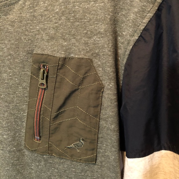 Staple long sleeve shirt and nylon details. Medium - Picture 2 of 4